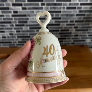 40th Anniversary Decorative Bell fine china